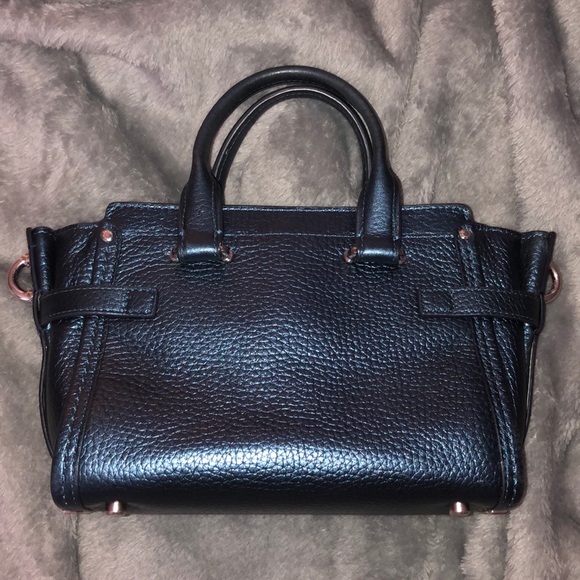 Authentic Metallic Blue Coach Purse